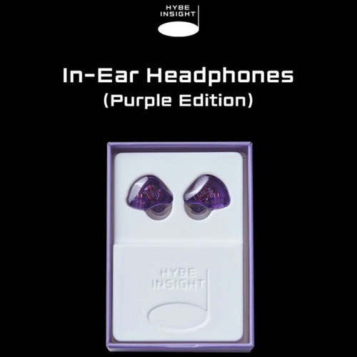 HYBE INSIGHT - BTS Official IN EAR Headphones PURPLE EDITION - K-STAR