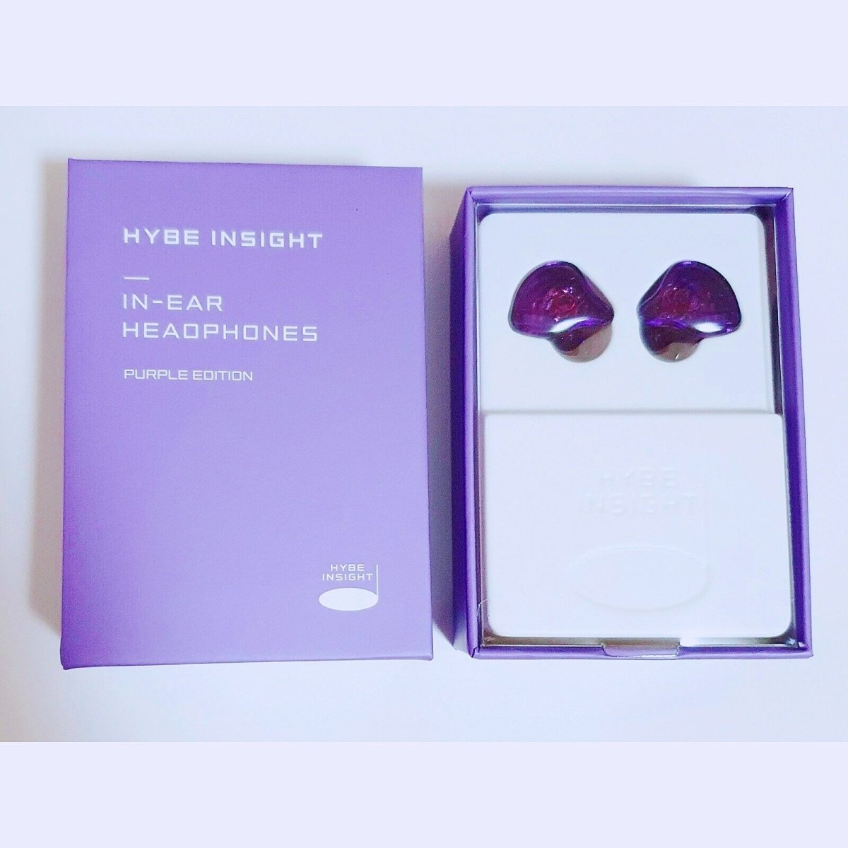 HYBE INSIGHT - BTS Official IN EAR Headphones PURPLE EDITION - K-STAR
