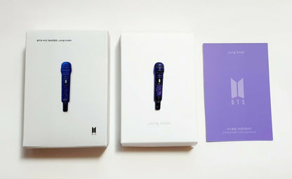 HYBE INSIGHT - BTS Official Member Mic Badge + Photocard - K-STAR