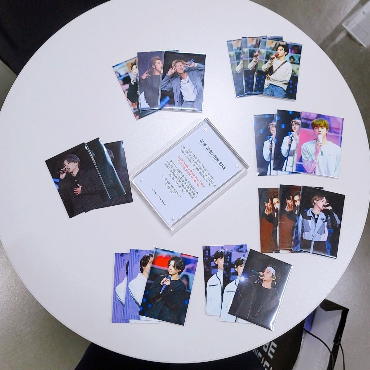 HYBE INSIGHT - BTS Official Member Mic Badge + Photocard - K-STAR