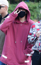 Jungkook's Style Red Hoodie