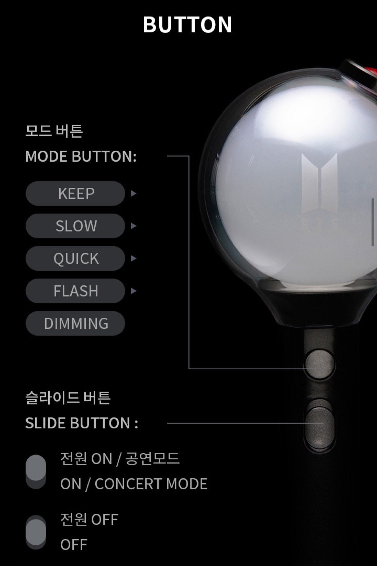 BTS Official ARMY Bomb Light Stick Special Edition: Map Of The Soul