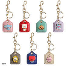 [LINE X BT21] Baby Leather Metal Keyring
