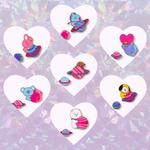 [LINE X BT21] Space Wappen Metal Badge (2ea)
