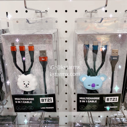 [LINE X BT21] Multi Charge 3 in 1 Cable