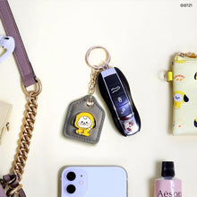 [LINE X BT21] Baby Leather Metal Keyring