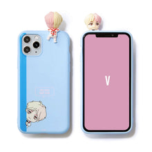 [BIG HIT] CHARACTER Figure Color Jelly Case Bbakkom Version (for iPhone and Samsung)