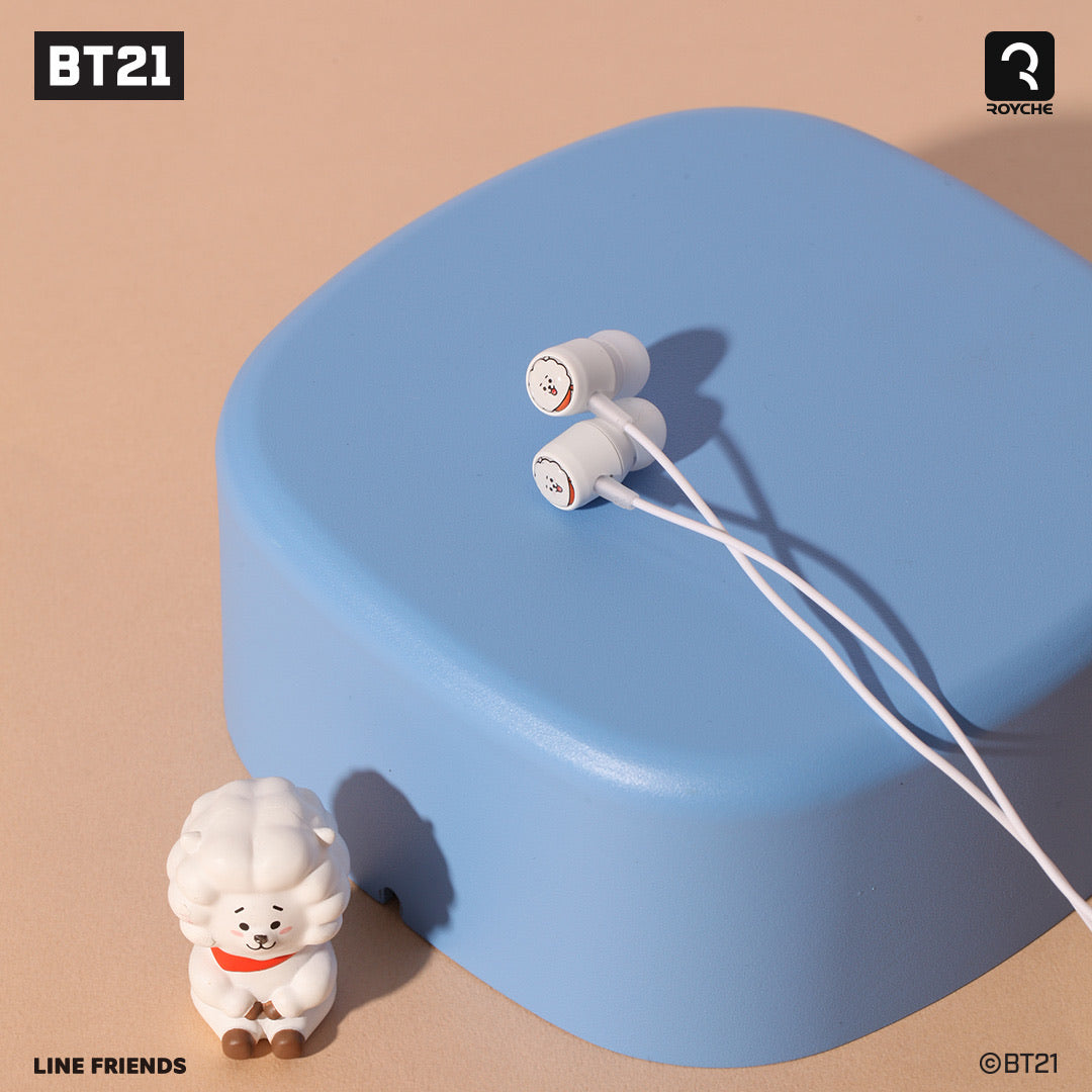 [ROYCHE X BT21] Wired Earphone with Remote & Mic