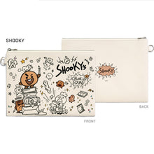 [LINE X BT21] PU FLAT Pouch Doodle Version