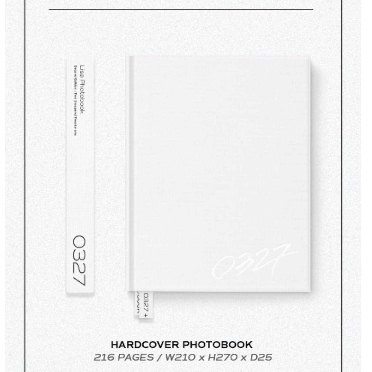 [YG] BLACKPINK LISA Photobook 0327 Vol.2 Second Edition (Limited Edition)
