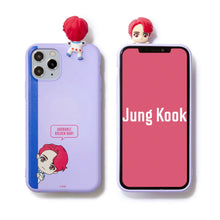 [BIG HIT] CHARACTER Figure Color Jelly Case Bbakkom Version (for iPhone and Samsung)