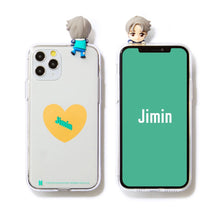 [BIG HIT] CHARACTER Figure Clear Jelly Case Heart Version (iPhone and Samsung)