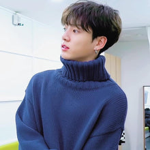 Jungkook's Style Blue Sweater.