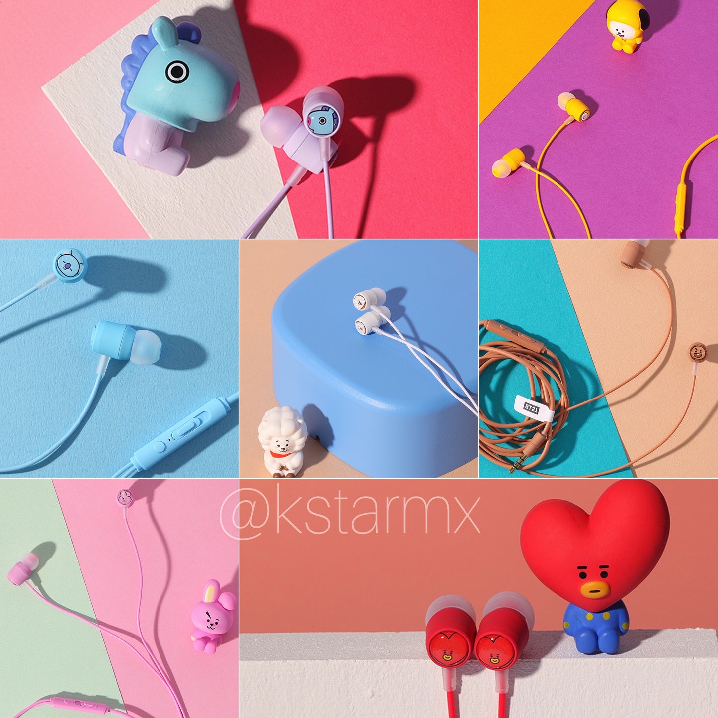 [ROYCHE X BT21] Wired Earphone with Remote & Mic
