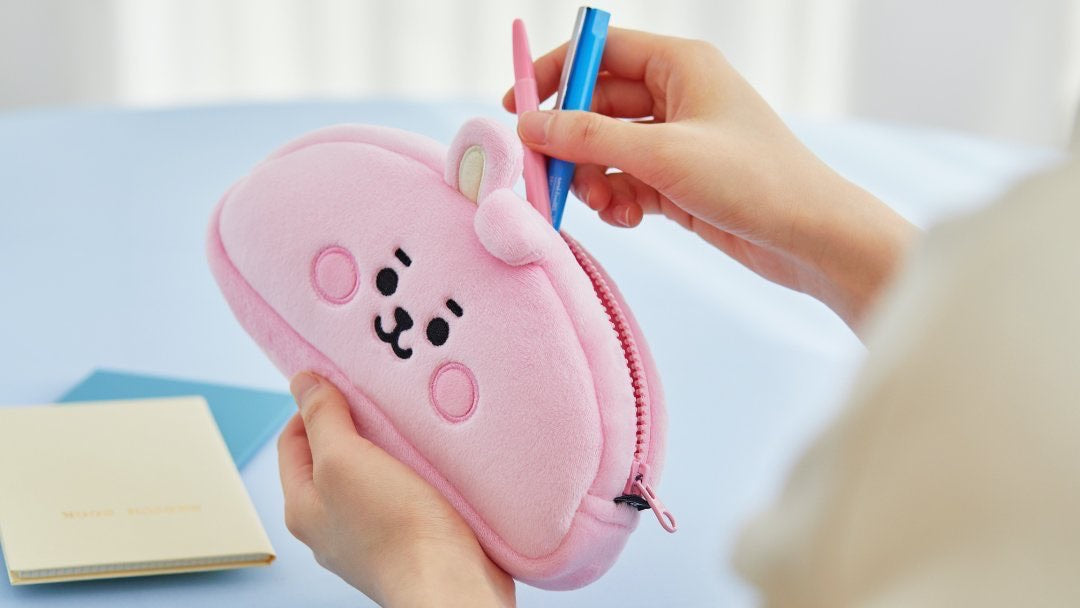 [LINE X BT21] Plush Pencil Case Baby Version