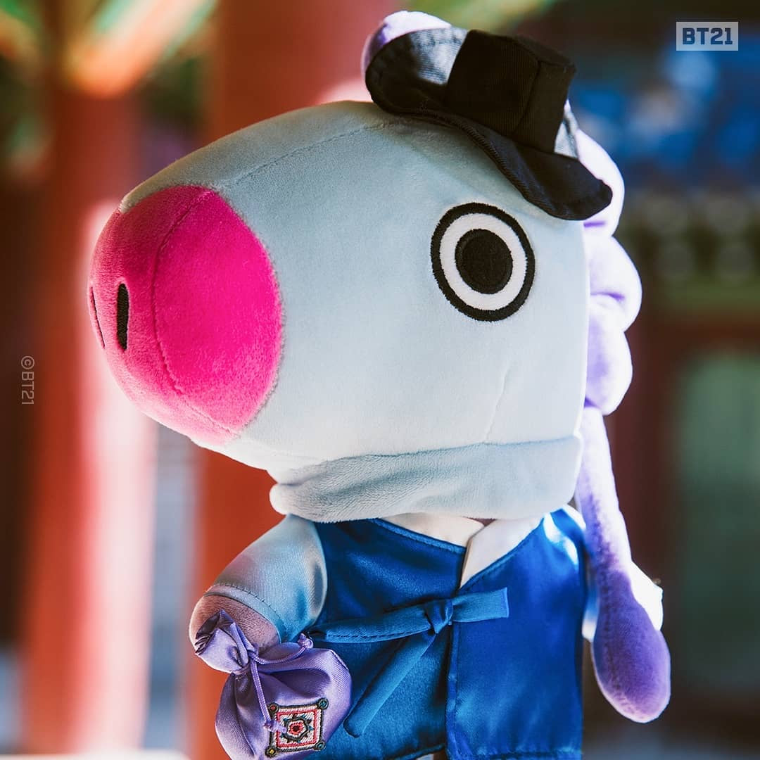 [LINE X BT21] Official Standing Doll HANBOK Version