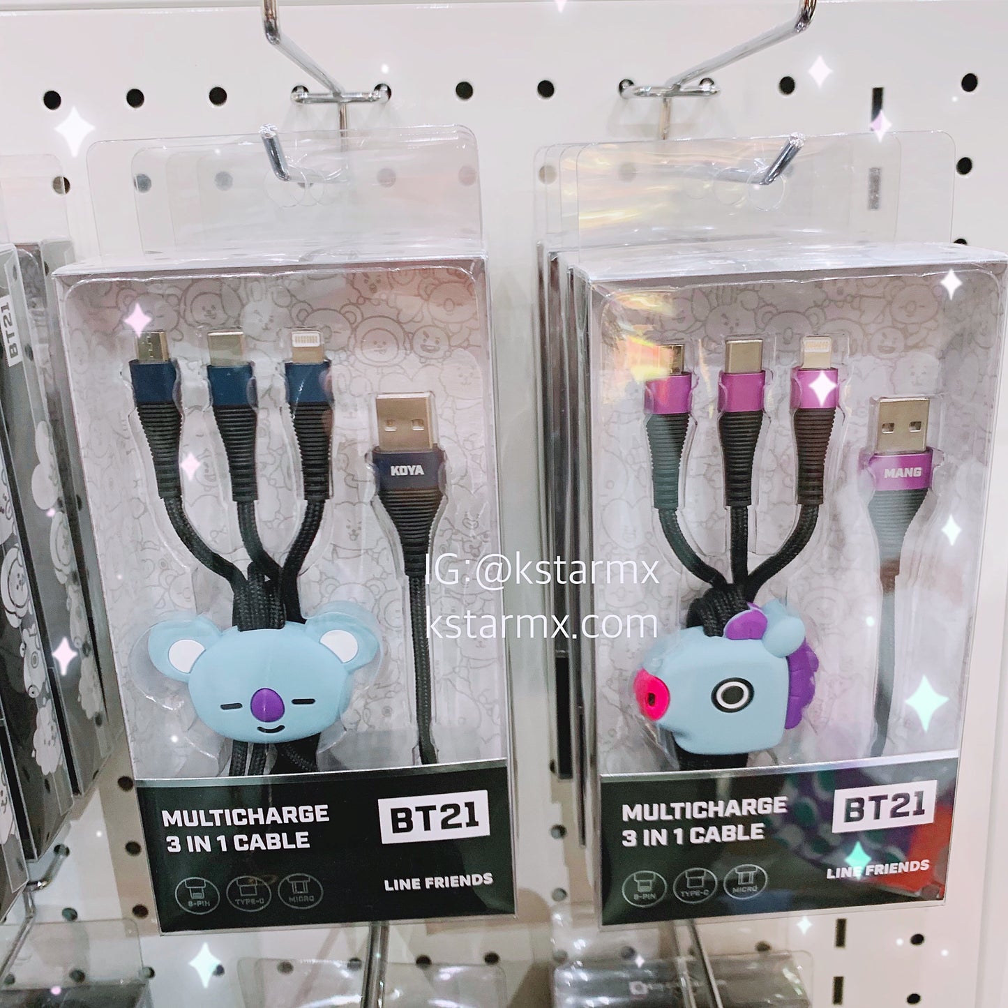 [LINE X BT21] Multi Charge 3 in 1 Cable