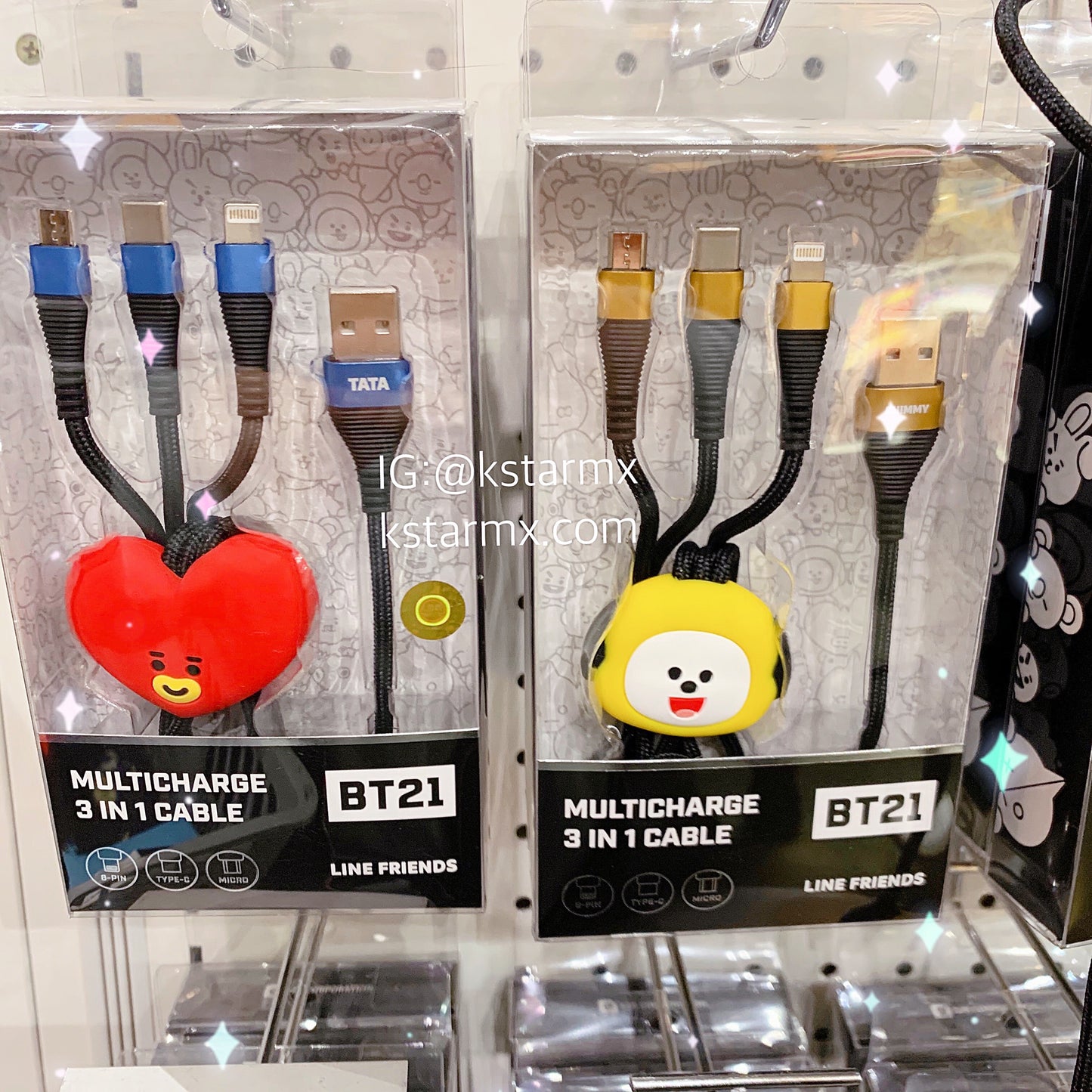 [LINE X BT21] Multi Charge 3 in 1 Cable