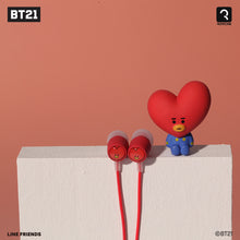 *ONLY USA* [LINE X BT21] Wired Earphone with Remote & Mic (Free Shipping)