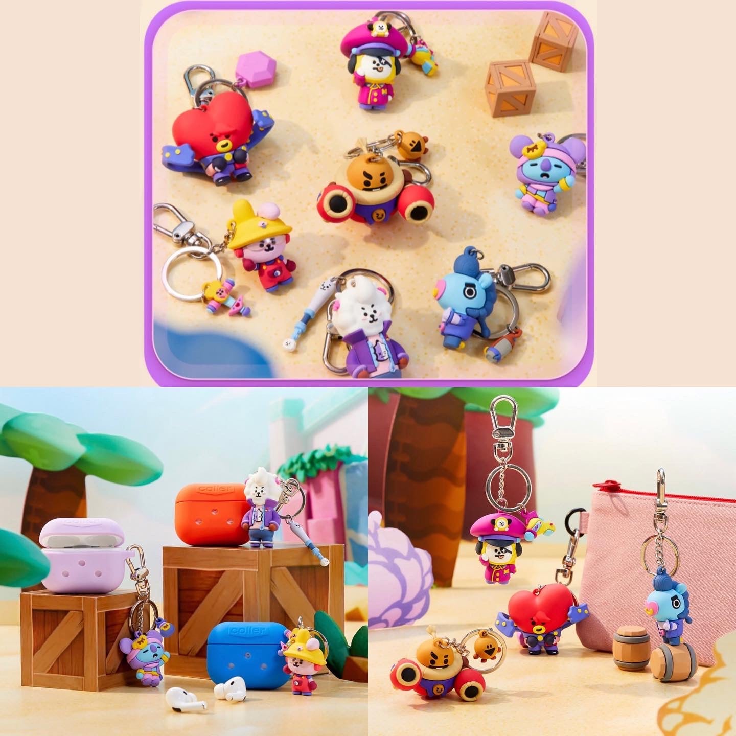 Brawl Stars x BT21 Official Keyring – K-STAR