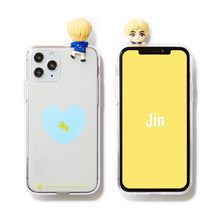 [BIG HIT] CHARACTER Figure Clear Jelly Case Heart Version (iPhone and Samsung)