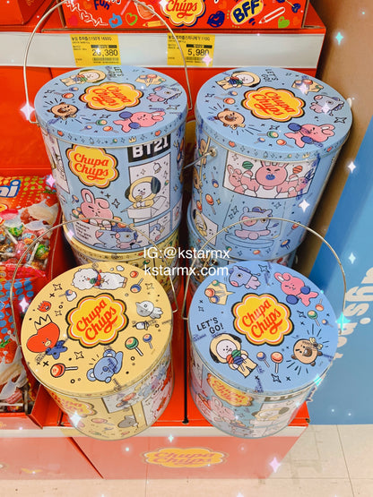 [ChupaChups X BT21] Classic 100u Tin 1100g