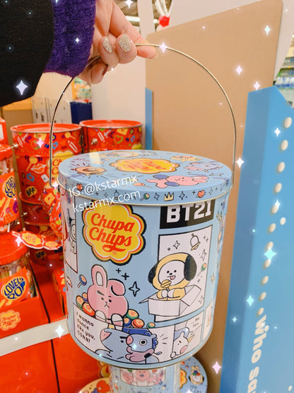 [ChupaChups X BT21] Classic 100u Tin 1100g