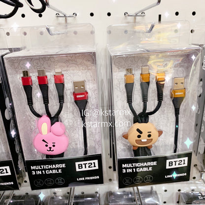 [LINE X BT21] Multi Charge 3 in 1 Cable