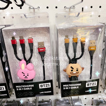 [LINE X BT21] Multi Charge 3 in 1 Cable