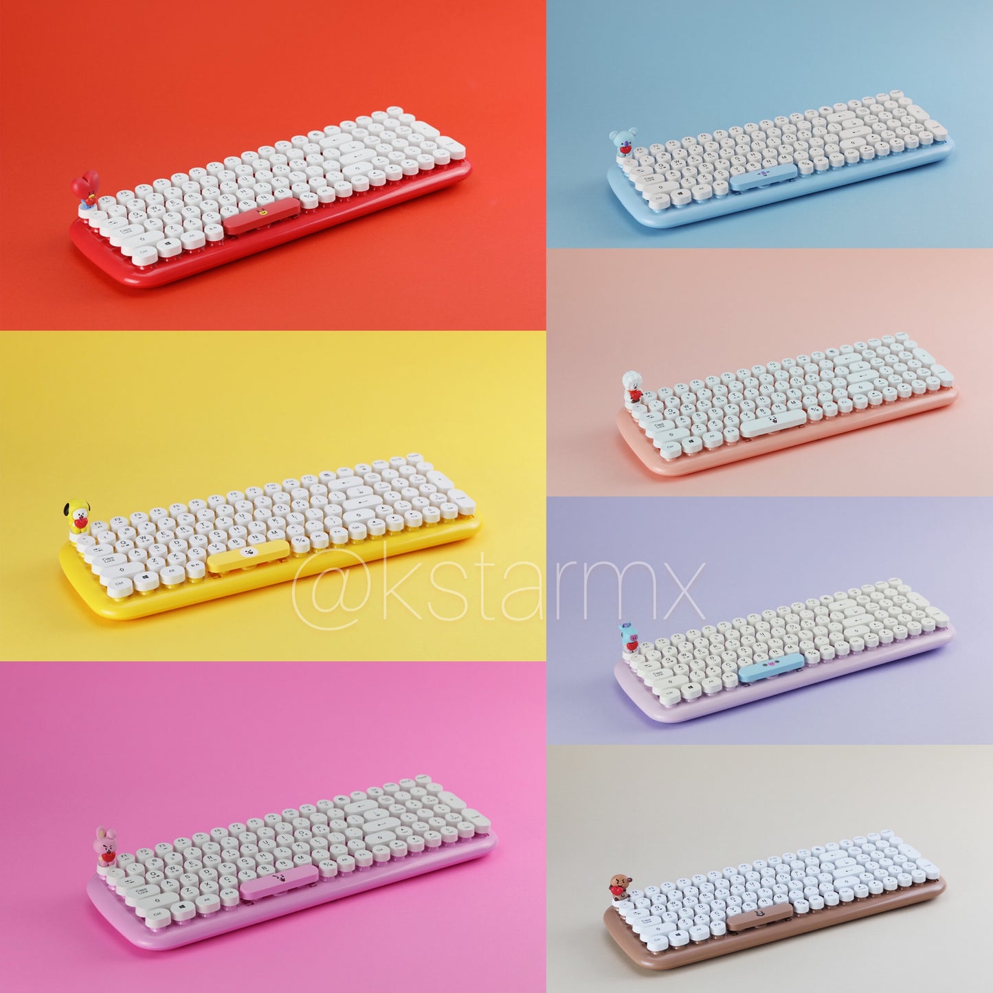 [LINE X BT21] Wireless Retro Keyboard