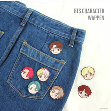 [BIG HIT] OFFICIAL CHARACTER Face Wappen (Embroidered Iron On Patches)