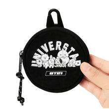 [LINE X BT21] Space Wappen Round Mini Pouch