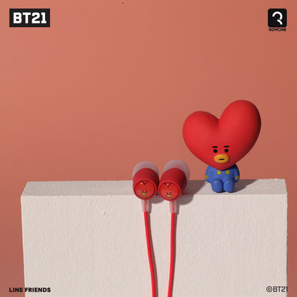 [ROYCHE X BT21] Wired Earphone with Remote & Mic