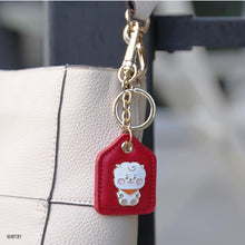 [LINE X BT21] Baby Leather Metal Keyring