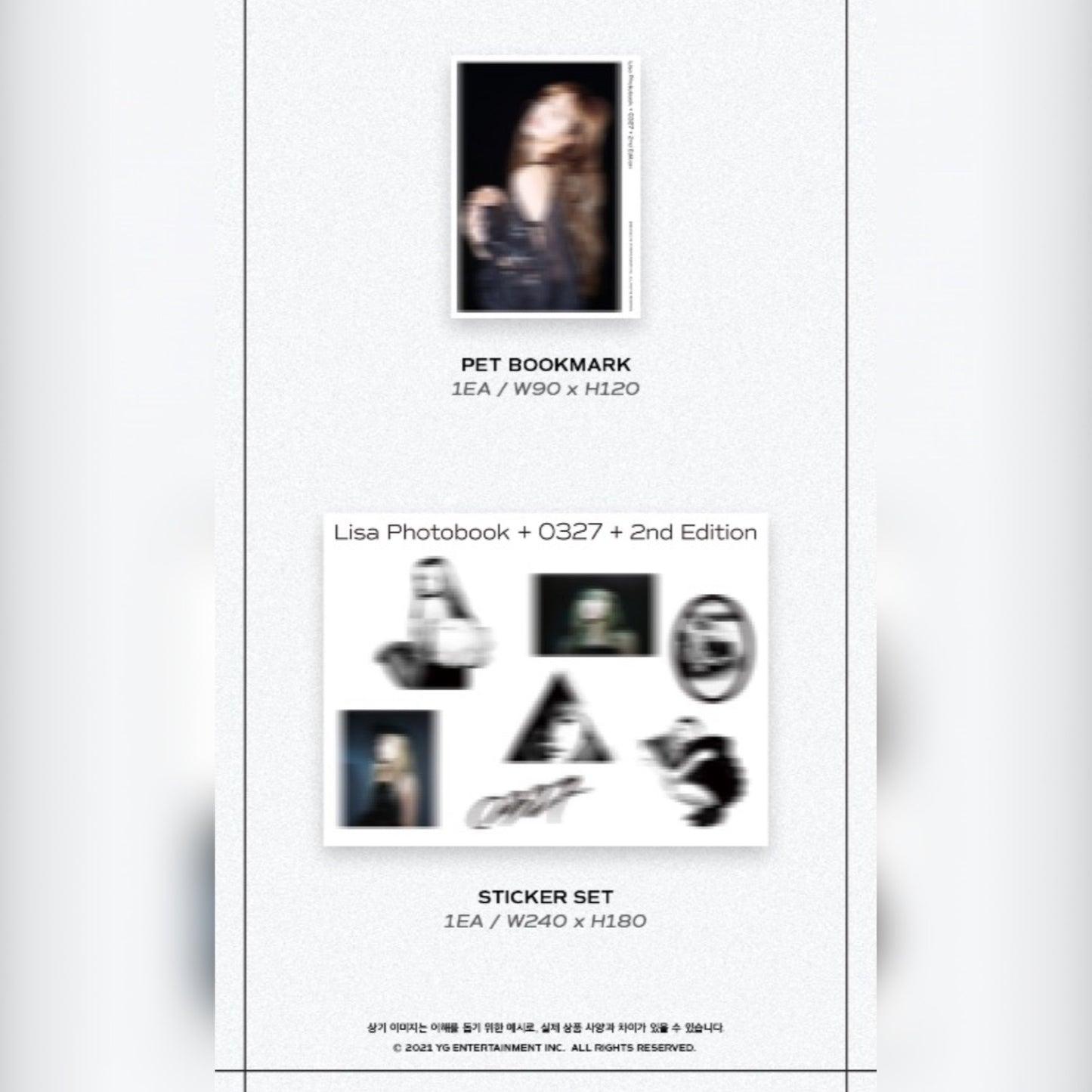 [YG] BLACKPINK LISA Photobook 0327 Vol.2 Second Edition (Limited Edition)