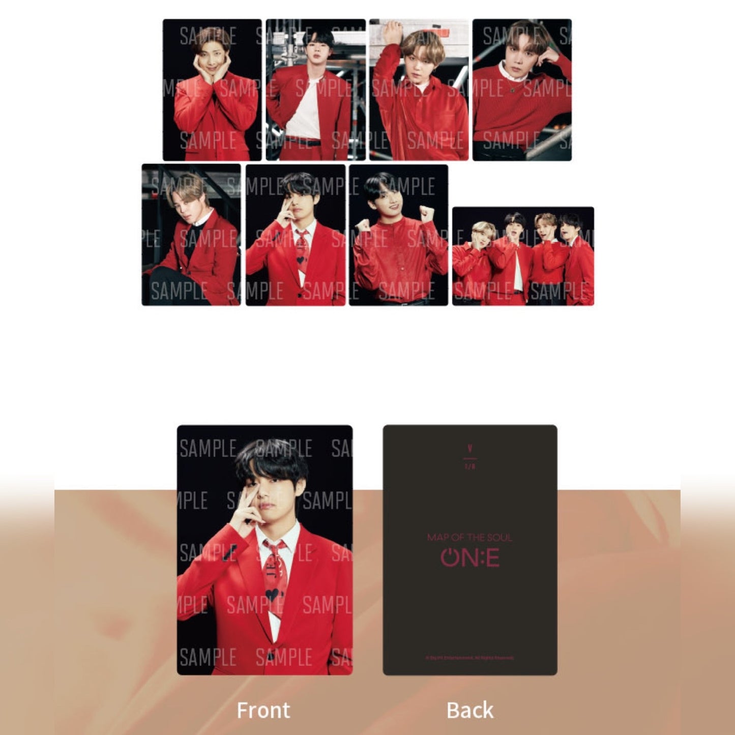 [BIG HIT] OFFICIAL BTS Map Of The Soul ON:E Mini Photocard Set