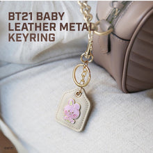 [LINE X BT21] Baby Leather Metal Keyring