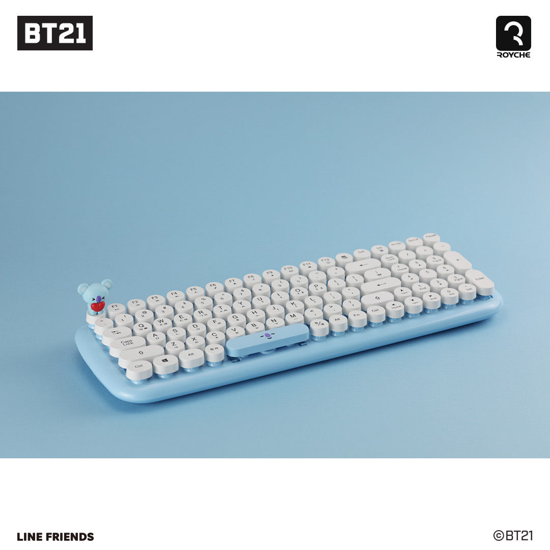 [LINE X BT21] Wireless Retro Keyboard