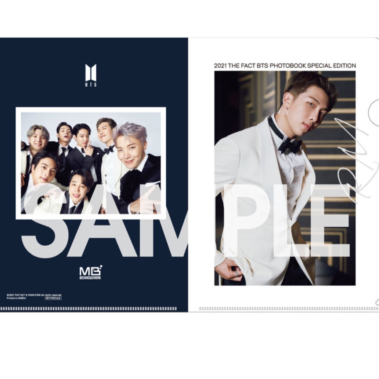 [BTS JAPAN] Official 2021 THE FACT BTS PHOTOBOOK SPECIAL EDITION + BENEFIT