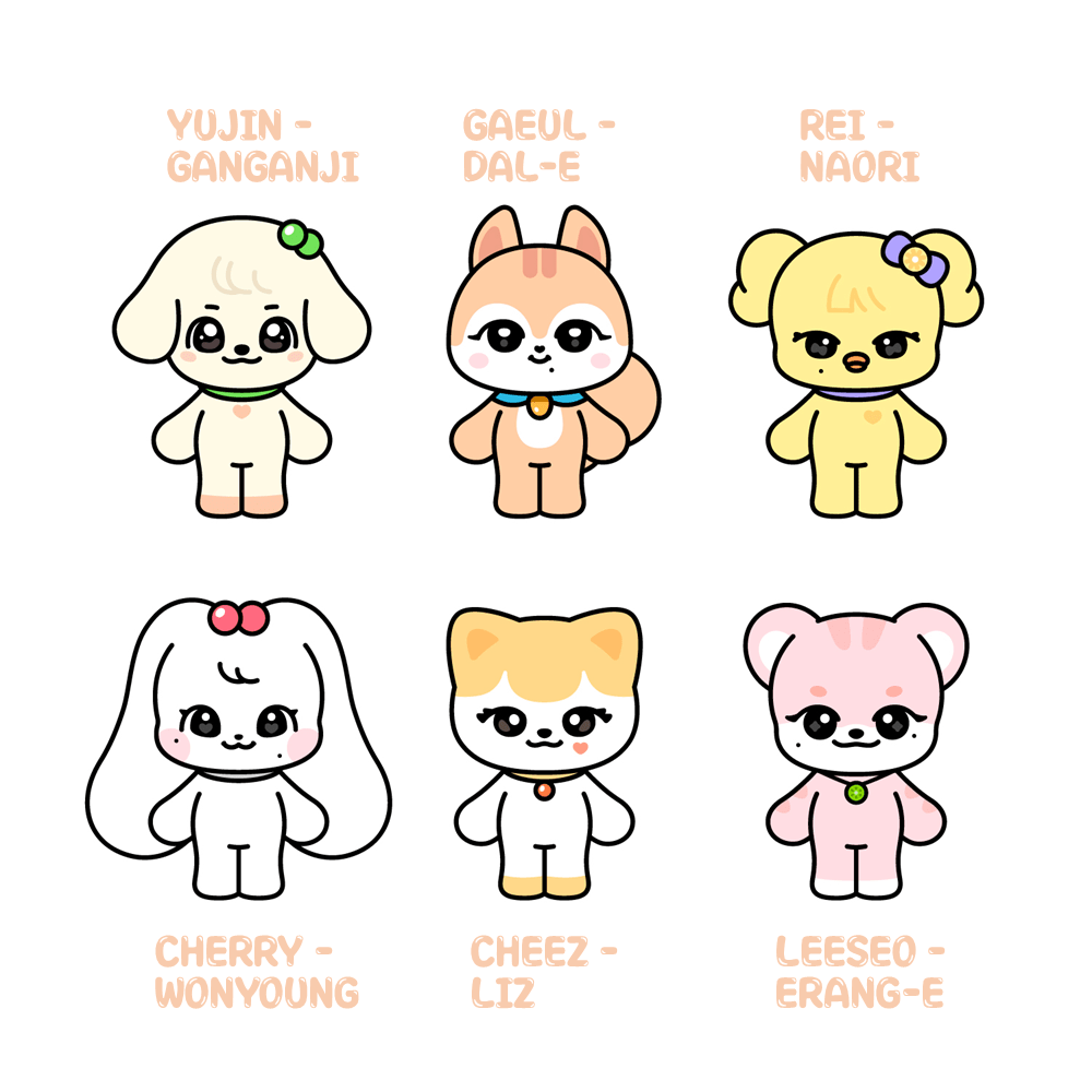 IVE - Official MINIVE Character Plush Doll - K-STAR