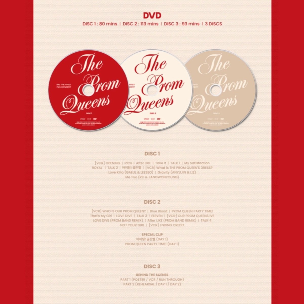 IVE - The Proms Queens The First Fan Concert DVD - K-STAR
