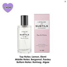 [VT COSMETICS X BTS] L'ATELIER des SUBTILS Perfume +15 BTS Postcards + Outbox + Acrylic Stand Member (Random) + Shipping by FedEx.