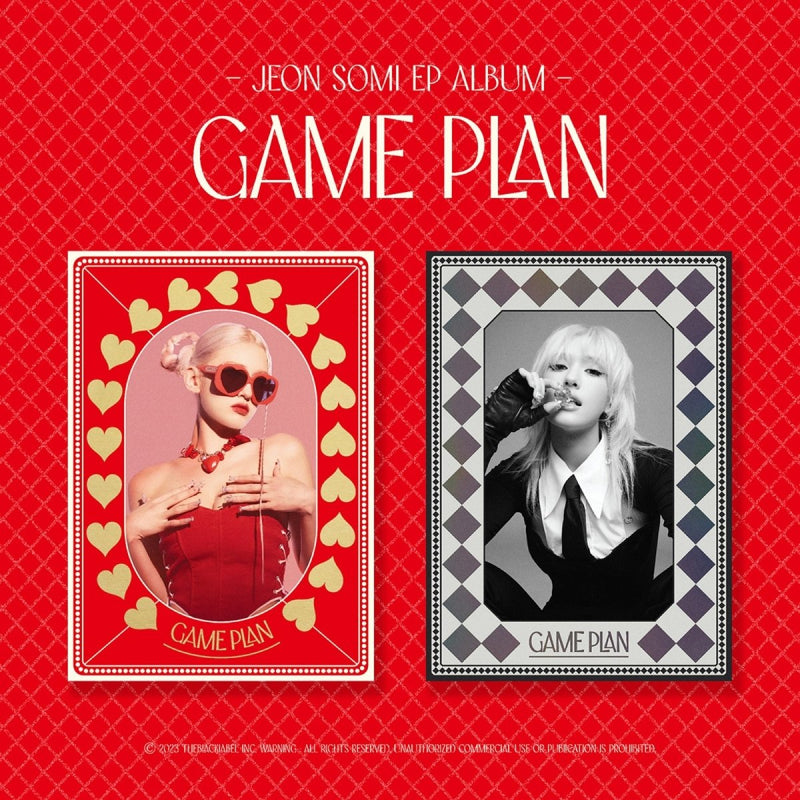 チョンソミ サイン入りポストカード game plan アルバム Amazon.com: Jeon Somi GAME PLAN EP Album Standard BLACK Version CD