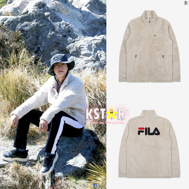 [FILA X BTS] Crema Boa Fleece