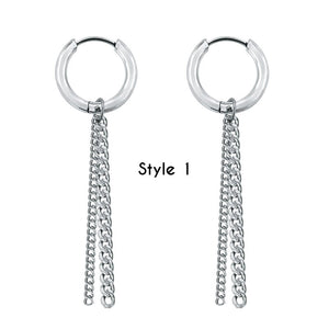 Jimin & Jin Style Long Earrings (3 Types) - K-STAR