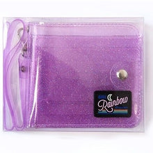 Transparent Jelly Glitter Card Holder