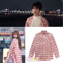 Lisa and Jungkook Style Plaid Shirt