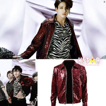 Jungkook's Style Sequin Fake Love Jacket