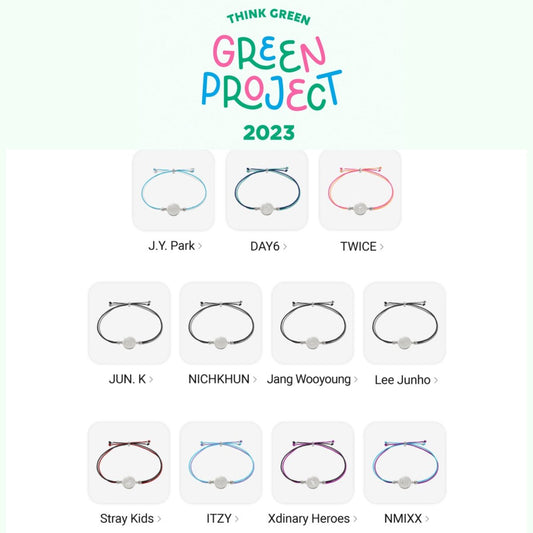 JYP ARTISTS - THINK GREEN GREEN PROJECT 2023 - K-STAR