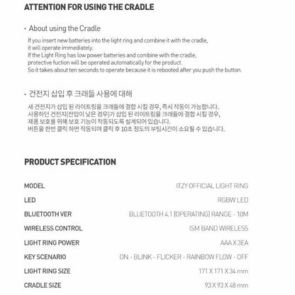 [JYP] ITZY - OFFICIAL LIGHT RING - K-STAR